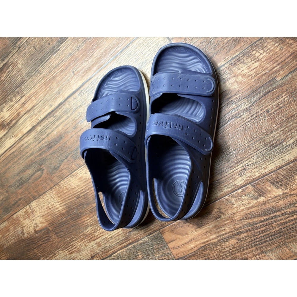 Native Jefferson Shoe Big Kid J6 Nautical Slip-On Lightweight Casual Navy Blue